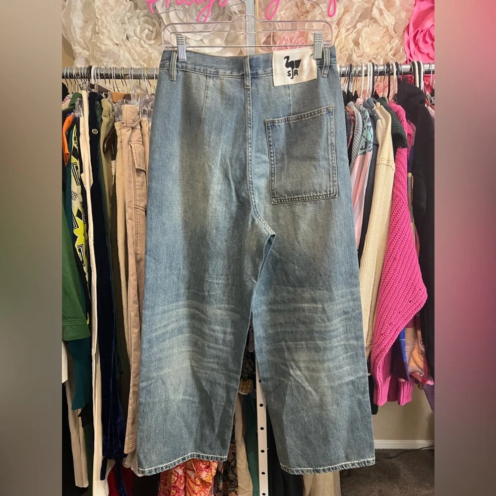 NWT Sandrine Rose Embroidered Rose Denim, Sz 27 - Picture 2 of 6